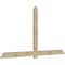 Ekena Millwork Eugene Rough Sawn Timber Gable Bracket, Douglas Fir, 108"W x 58"H x 2"D x 6"F, 13/12 Pitch GBW108X58X0206EUG00RDF - alternate 2